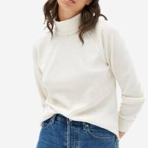 Everlane Organic Cotton Turtleneck Waffle Long Sleeve Tee
